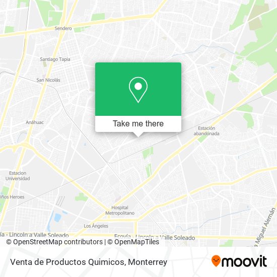 Venta de Productos Quimicos map