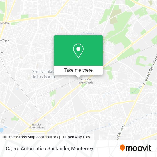 Cajero Automático Santander map