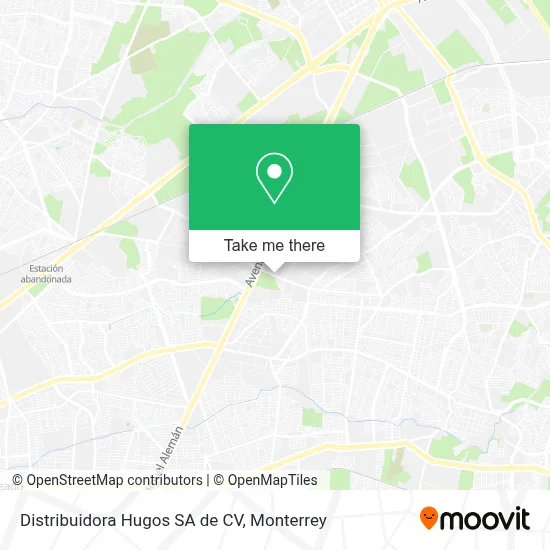 Distribuidora Hugos SA de CV map