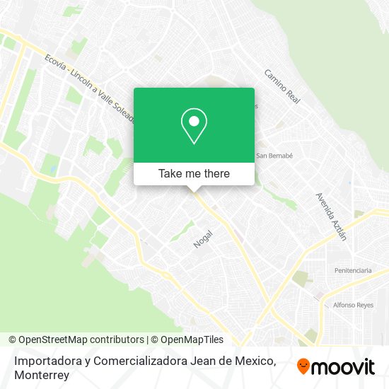 Importadora y Comercializadora Jean de Mexico map