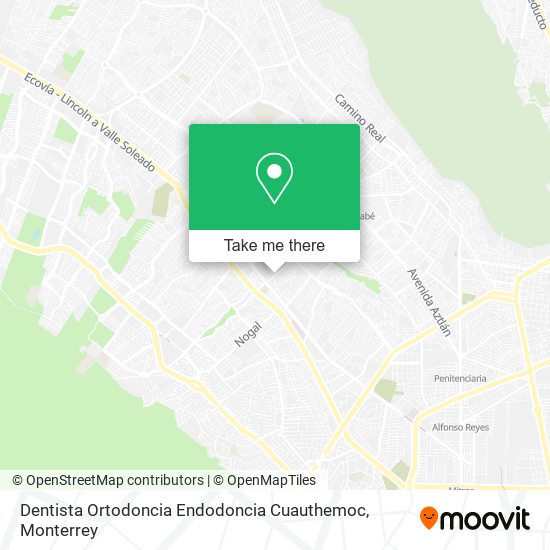 Dentista Ortodoncia Endodoncia Cuauthemoc map