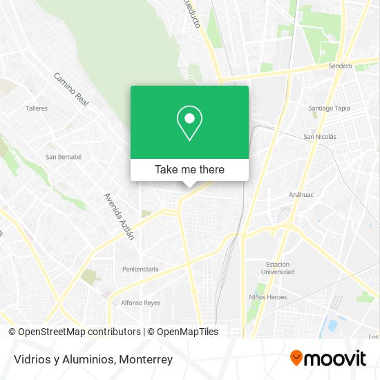 Vidrios y Aluminios map