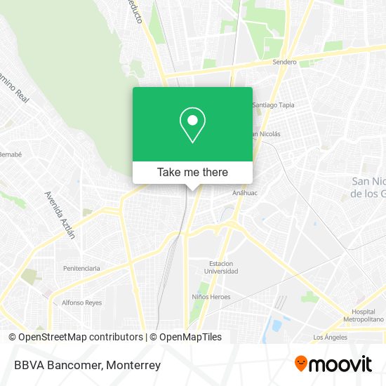 How to get to BBVA Bancomer in Monterrey by Bus or Metrorrey?