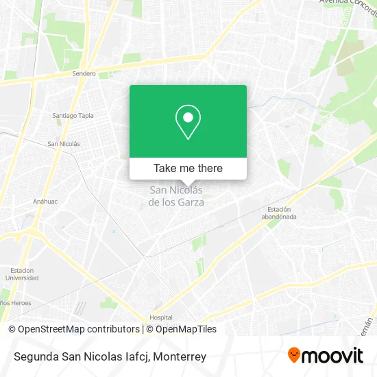 Mapa de Segunda San Nicolas Iafcj