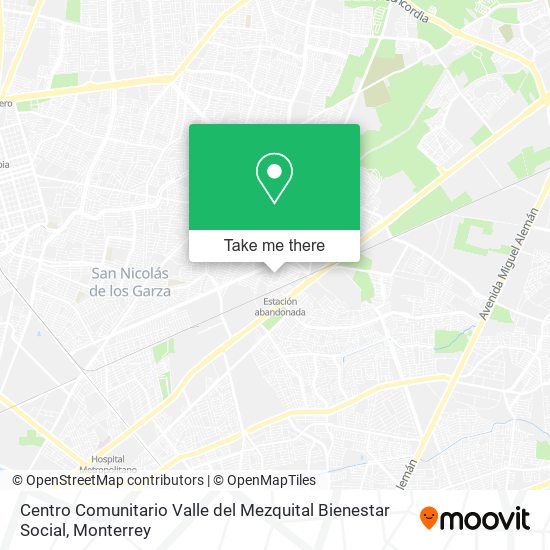 Centro Comunitario Valle del Mezquital Bienestar Social map