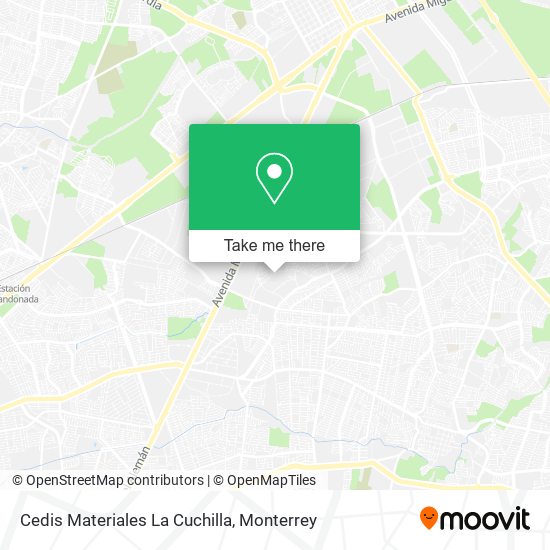Cedis Materiales La Cuchilla map