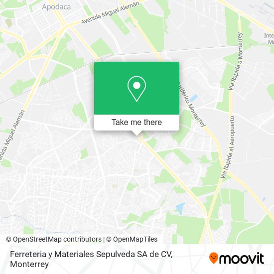 Ferreteria y Materiales Sepulveda SA de CV map