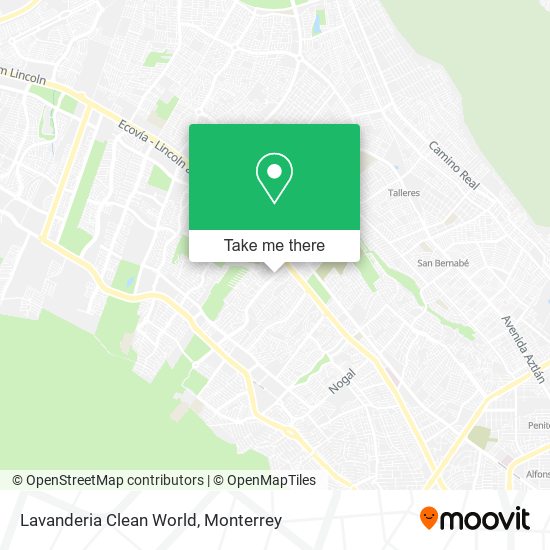 Lavanderia Clean World map