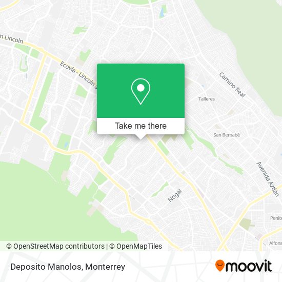 Deposito Manolos map