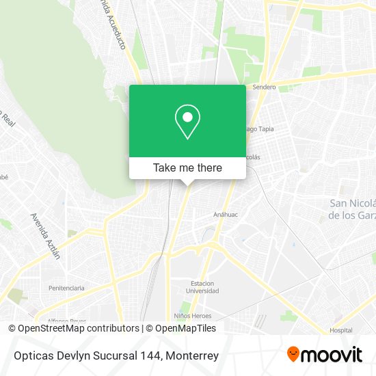 Mapa de Opticas Devlyn Sucursal 144