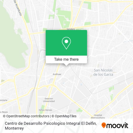 Mapa de Centro de Desarrollo Psicologico Integral El Delfin