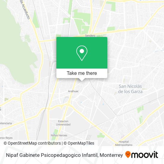 Mapa de Nipaf Gabinete Psicopedagogico Infantil
