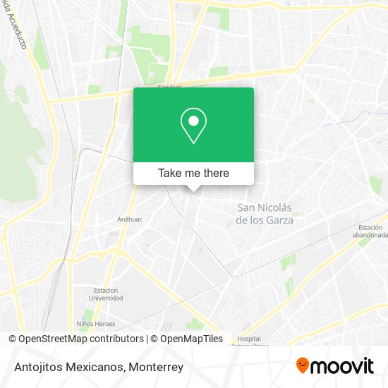 Antojitos Mexicanos map