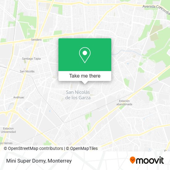 Mapa de Mini Super Domy