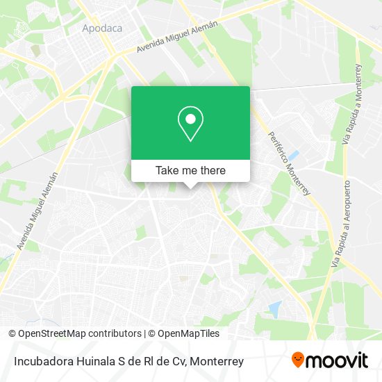 Incubadora Huinala S de Rl de Cv map