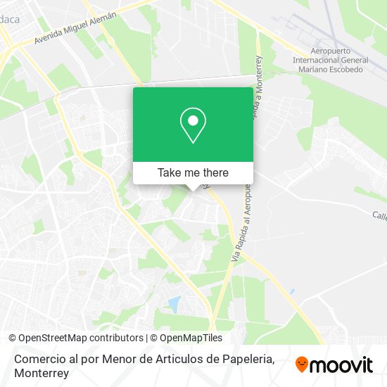 Comercio al por Menor de Articulos de Papeleria map