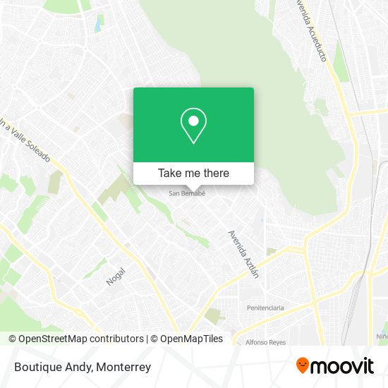 Mapa de Boutique Andy
