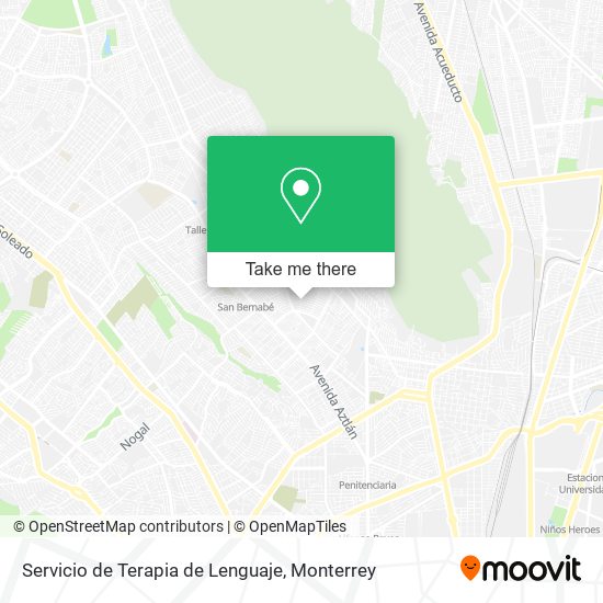 Servicio de Terapia de Lenguaje map