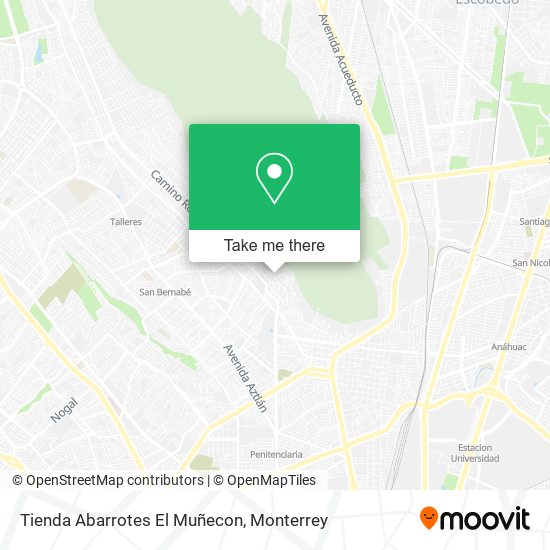 Mapa de Tienda Abarrotes El Muñecon