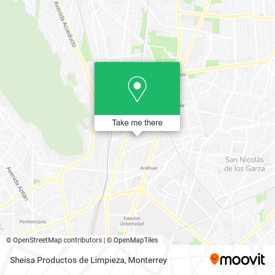 Sheisa Productos de Limpieza map