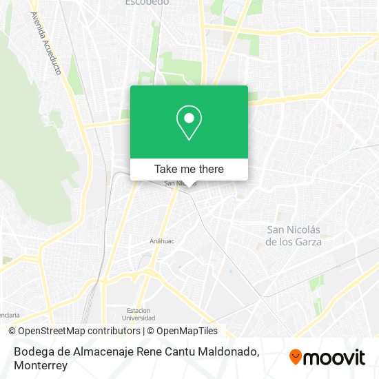 Bodega de Almacenaje Rene Cantu Maldonado map