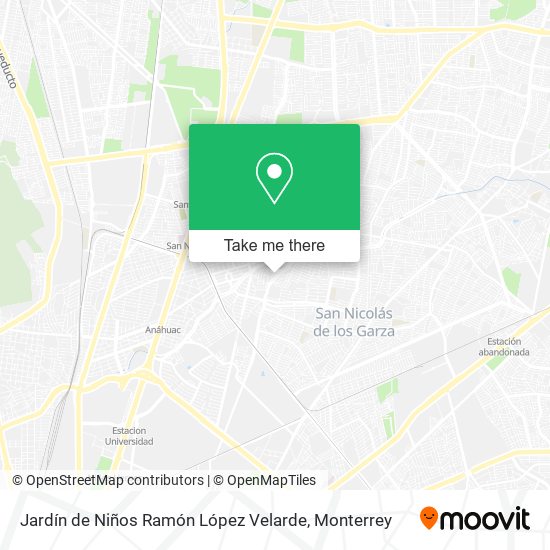 Jardín de Niños Ramón López Velarde map