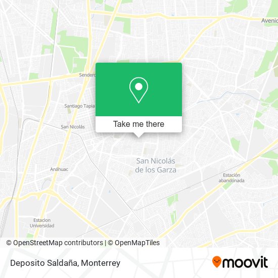 Deposito Saldaña map