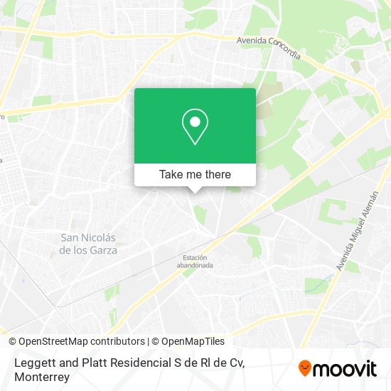 Mapa de Leggett and Platt Residencial S de Rl de Cv