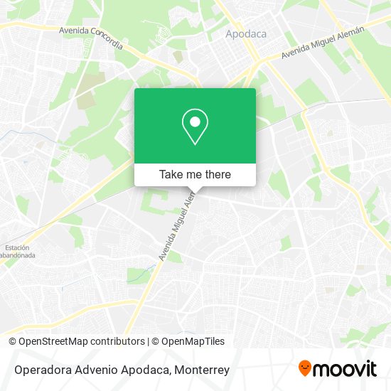 Operadora Advenio Apodaca map