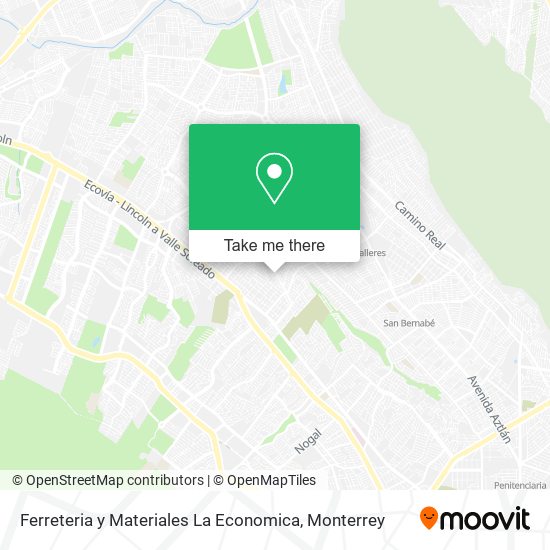 Ferreteria y Materiales La Economica map