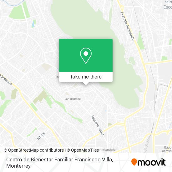 Centro de Bienestar Familiar Franciscoo Villa map