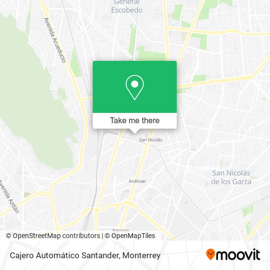 Cajero Automático Santander map
