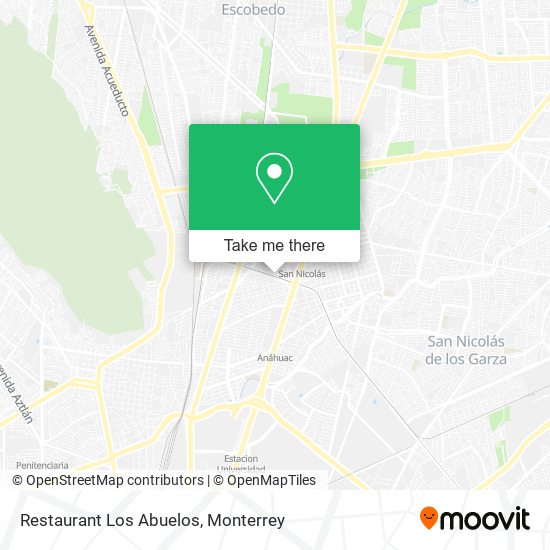 Restaurant Los Abuelos map