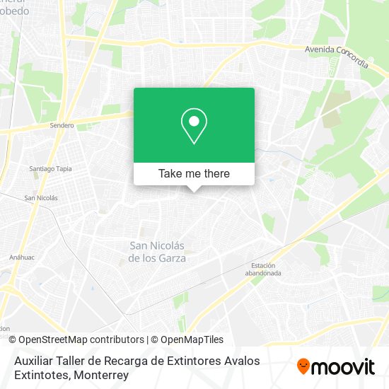 Auxiliar Taller de Recarga de Extintores Avalos Extintotes map