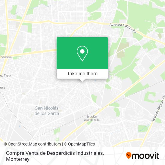 Mapa de Compra Venta de Desperdiciis Industriales