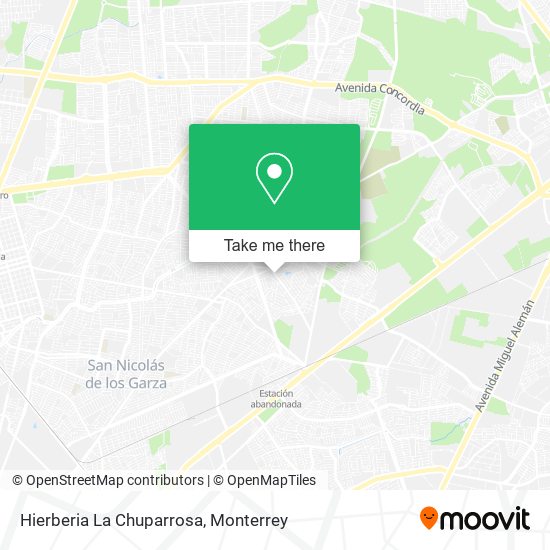 Hierberia La Chuparrosa map