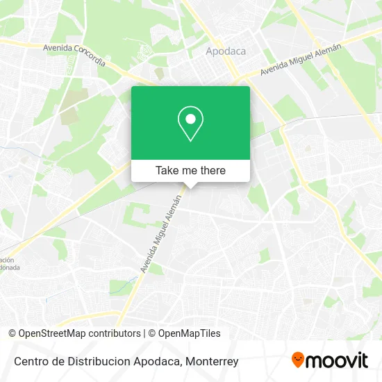 Centro de Distribucion Apodaca map