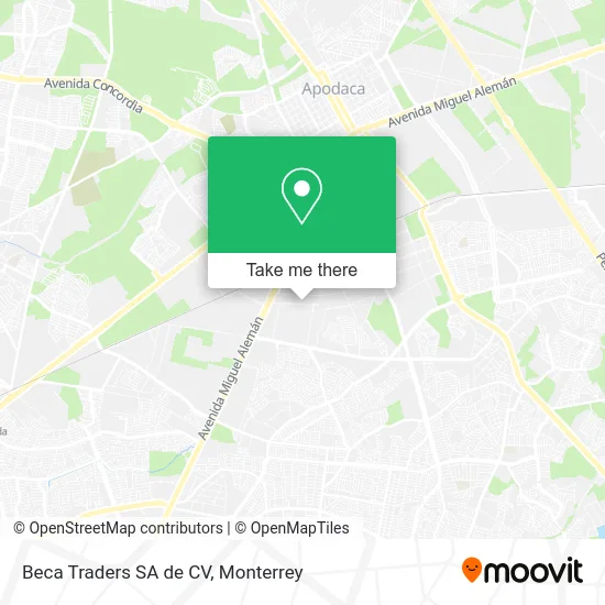 Beca Traders SA de CV map