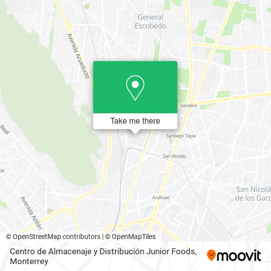 Centro de Almacenaje y Distribución Junior Foods map