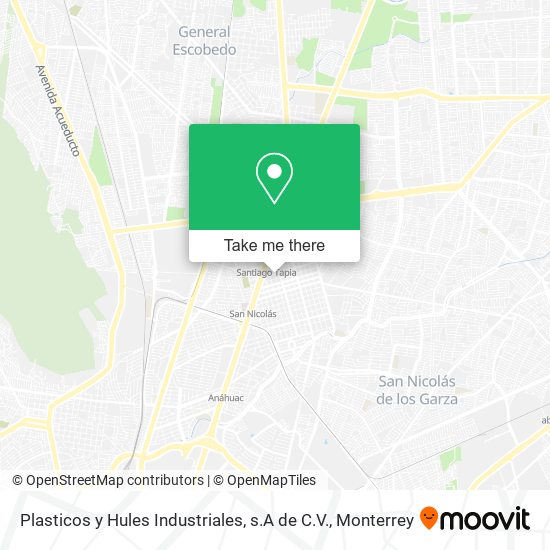 Plasticos y Hules Industriales, s.A de C.V. map