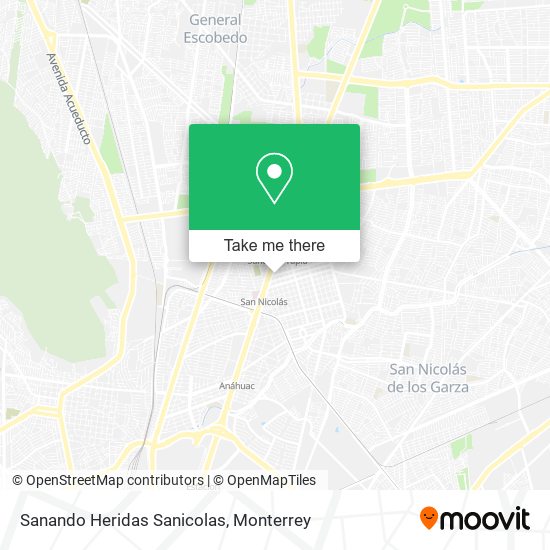 Sanando Heridas Sanicolas map