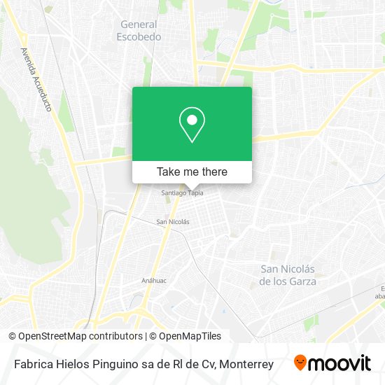 Fabrica Hielos Pinguino sa de Rl de Cv map