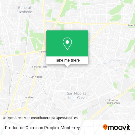 Productos Quimicos Proqlim map