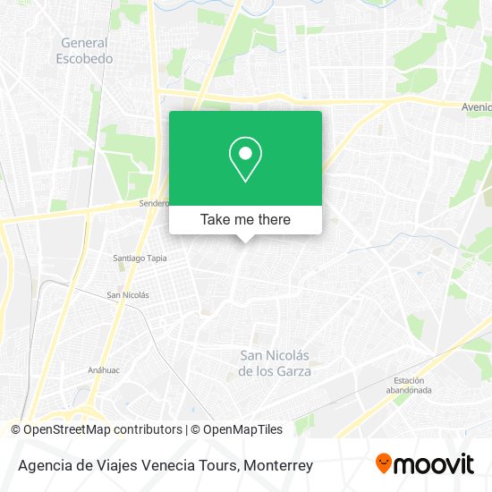 Mapa de Agencia de Viajes Venecia Tours