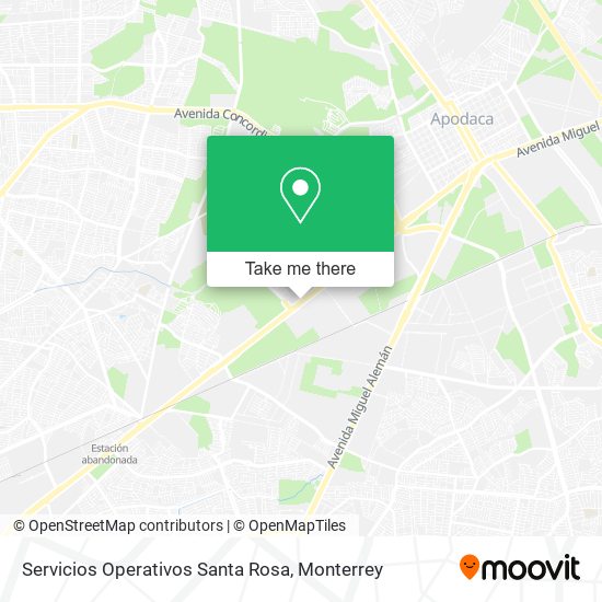 Mapa de Servicios Operativos Santa Rosa