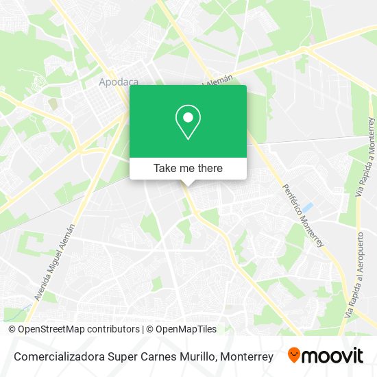 Mapa de Comercializadora Super Carnes Murillo