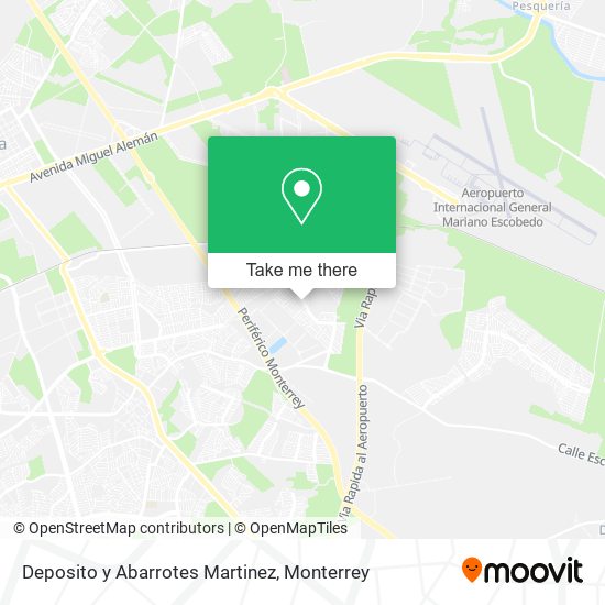 Mapa de Deposito y Abarrotes Martinez
