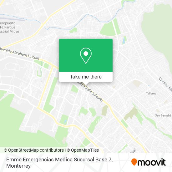 Emme Emergencias Medica Sucursal Base 7 map