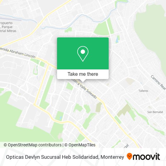 Opticas Devlyn Sucursal Heb Solidaridad map