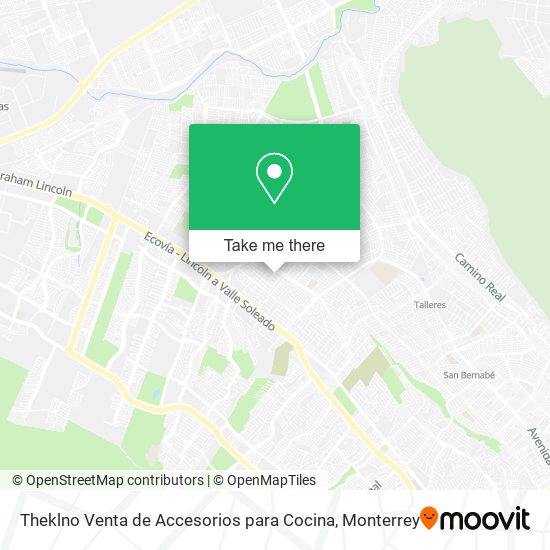 Mapa de Theklno Venta de Accesorios para Cocina